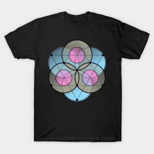 Interlocking Circles andTriangles T-Shirt